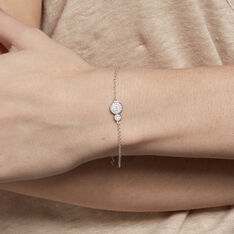 Bracelet Regina Argent Blanc Oxyde De Zirconium - Bracelets chaînes Femme | Marc Orian