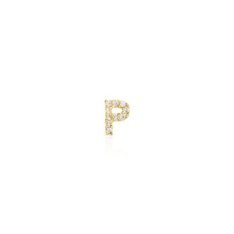 Boucle D'oreille Puce Unitaire Jodoca Or Jaune Oxyde De Zirconium - Puces Femme | Marc Orian
