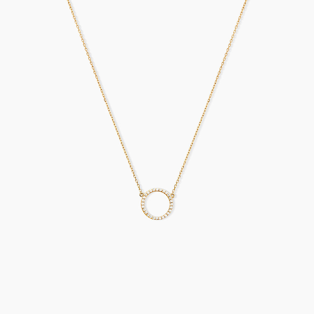 Collier Stip Or Jaune Oxyde De Zirconium - Colliers avec pierres Femme | Marc Orian