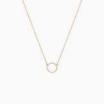 Collier Stip Or Jaune Oxyde De Zirconium - Colliers avec pierres Femme | Marc Orian