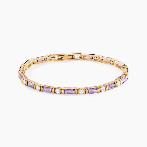 Bracelet Luteciaae Plaqu&eacute; Or Jaune Oxyde De Zirconium - Bracelets cha&icirc;nes Femme | Marc Orian