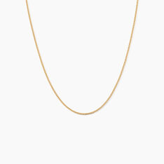Chaîne Ixia Maille Gourmette Diamantee Or Jaune - Chaines Famille | Marc Orian