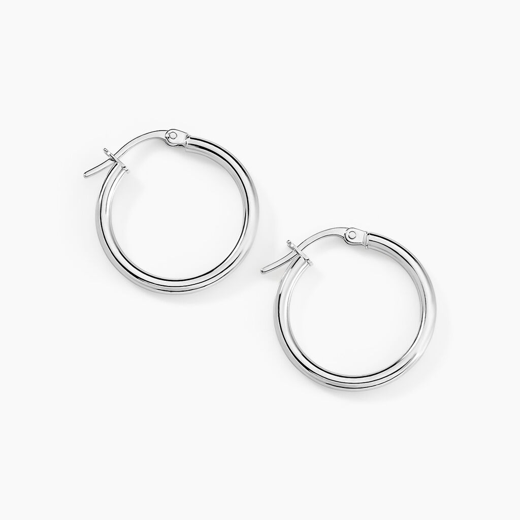 Créoles Verania Or Blanc - Créoles Femme | Marc Orian