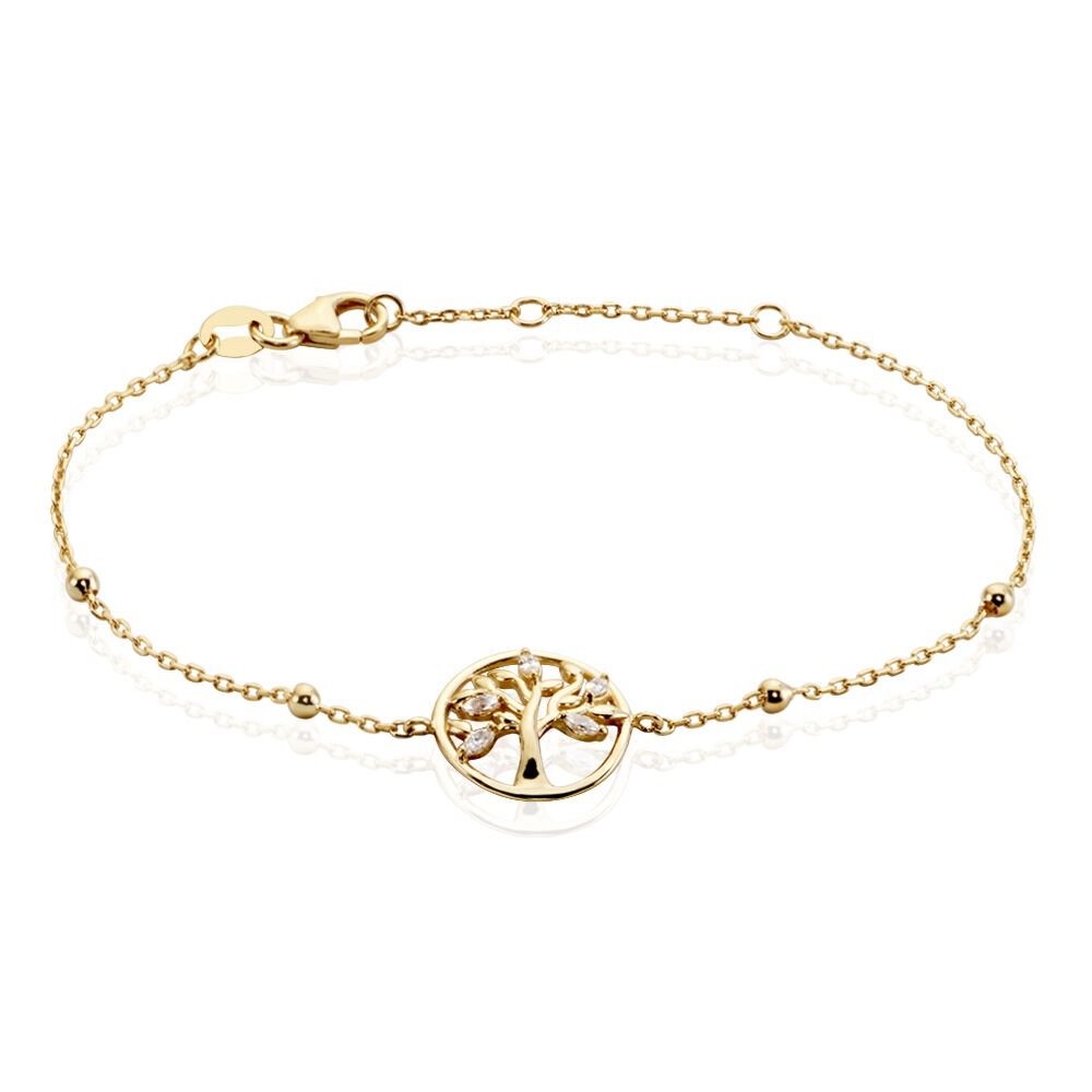 Bracelet Plaqu&eacute; Or Heribald Oxydes De Zirconium - Bracelets fantaisie Femme | Marc Orian