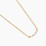 Collier Isobel Plaqu&eacute; Or Jaune Oxyde De Zirconium - Colliers avec pierres Femme | Marc Orian