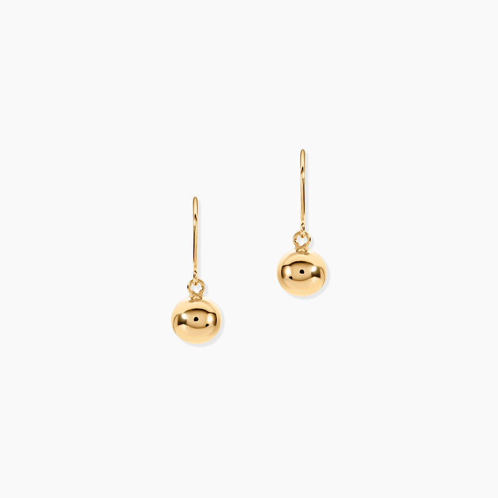 Boucles D'oreilles Pendantes Fidelia Boules Or Jaune - Pendantes Femme | Marc Orian