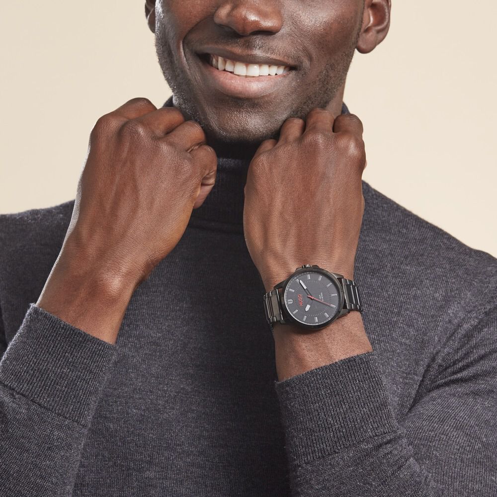 Montre Hugo First Noir - Montres étanches Homme | Marc Orian