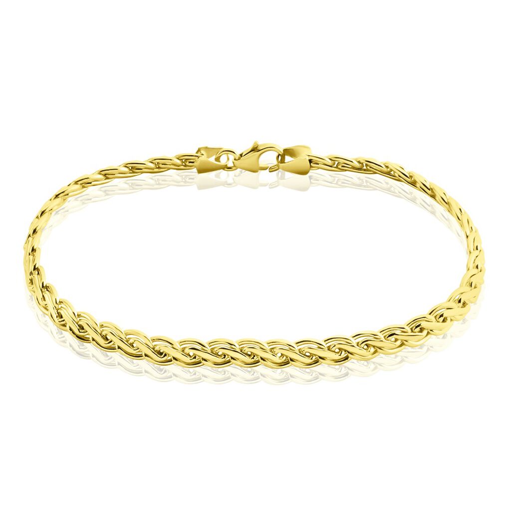 Bracelet Jayna Maille Palmier Or Jaune - Bracelets mailles Femme | Marc Orian