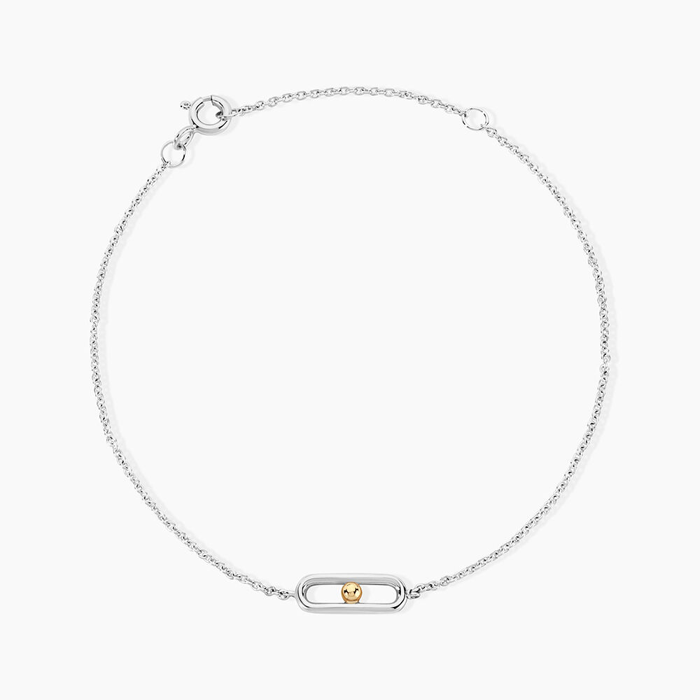 Bracelet Or Jaune Argent Blanc - Bracelets cha&icirc;nes Femme | Marc Orian