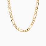 Collier Or Jaune Maille Altern&eacute;e - Chaines Homme | Marc Orian