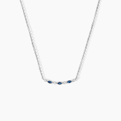 Collier Astrea Argent Blanc Spinelle Oxyde De Zirconium - Colliers avec pierres Femme | Marc Orian