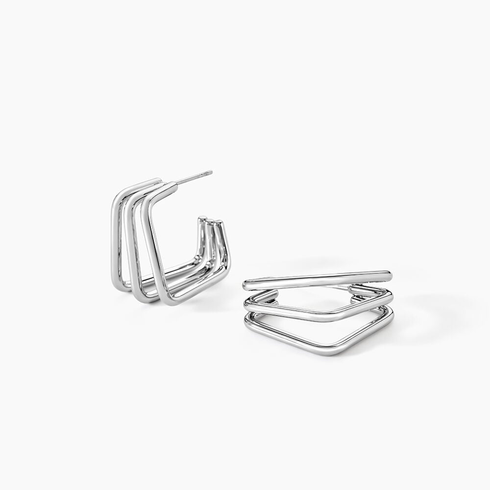 Cr&eacute;oles Stormie Acier Blanc - Cr&eacute;oles Femme | Marc Orian