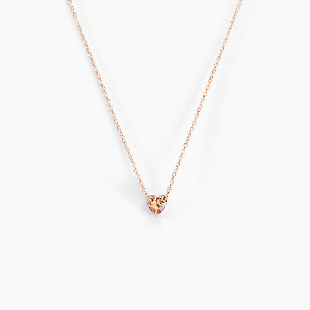 Collier Kelvyn Argent Rose Oxyde De Zirconium - Colliers avec pierres Femme | Marc Orian