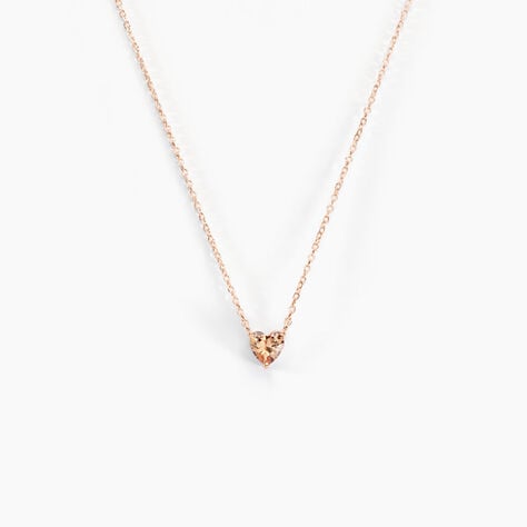 Collier Kelvyn Argent Rose Oxyde De Zirconium - Colliers avec pierres Femme | Marc Orian