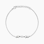 Bracelet Mascaret Argent Blanc Oxyde De Zirconium - Bracelets fantaisie Femme | Marc Orian