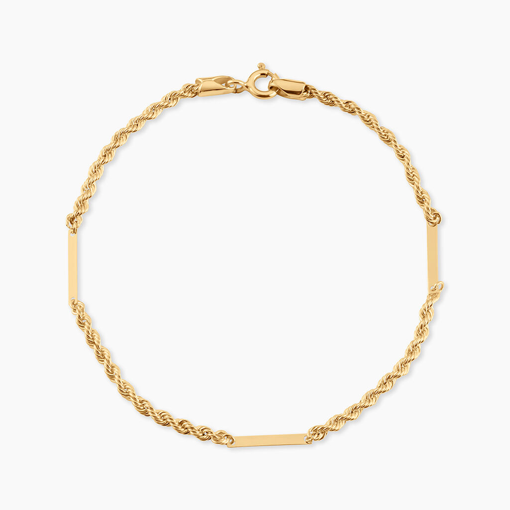 Bracelet Jerry Or Jaune - Bracelets cha&icirc;nes Femme | Marc Orian