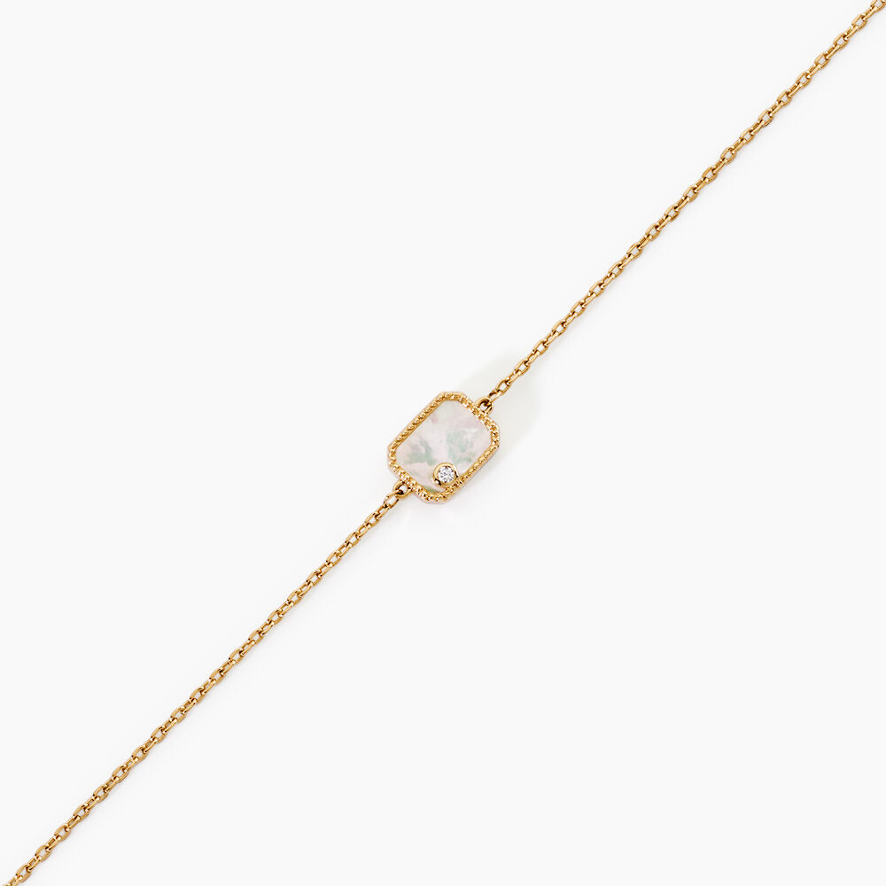 Bracelet Astria Plaqu&eacute; Or Jaune Nacre - Bracelets fantaisie Femme | Marc Orian