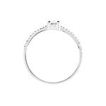Bague Solitaire Servana Or Blanc Oxyde De Zirconium - Solitaires Femme | Marc Orian