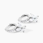 Cr&eacute;oles Argent Blanc Karitate Oxydes De Zirconium - Boucles d'oreilles pampille Femme | Marc Orian
