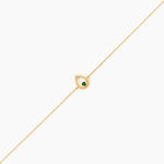 Bracelet Djamel Or Jaune Emeraude - Bracelets cha&icirc;nes Femme | Marc Orian