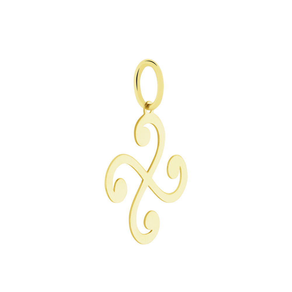 Pendentif Cobeia Croix Basque Or Jaune - Pendentifs Famille | Marc Orian