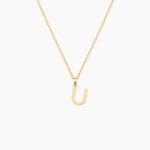 Pendentif Ionia Lettre Or Jaune - Pendentifs Famille | Marc Orian