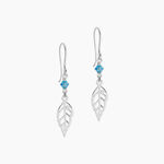 Boucles D'oreilles Pendantes Angelika Argent Blanc Pierre De Synthese - Pendantes Femme | Marc Orian