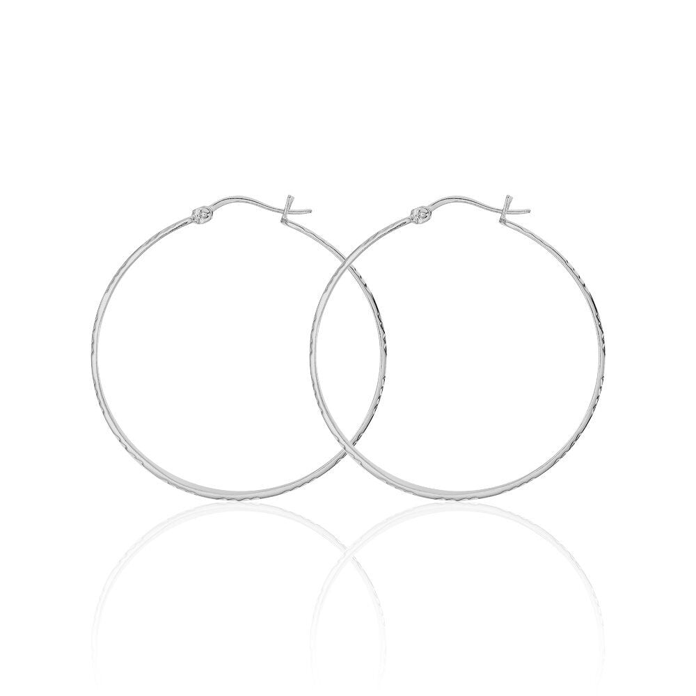 Cr&eacute;oles Sirine Acier Blanc - Cr&eacute;oles Femme | Marc Orian