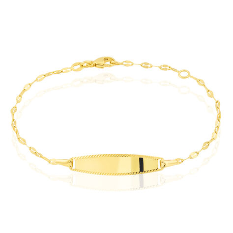 Bracelet Identité Eowyn Maille Fantaisie Or Jaune - Gourmettes Enfant | Marc Orian