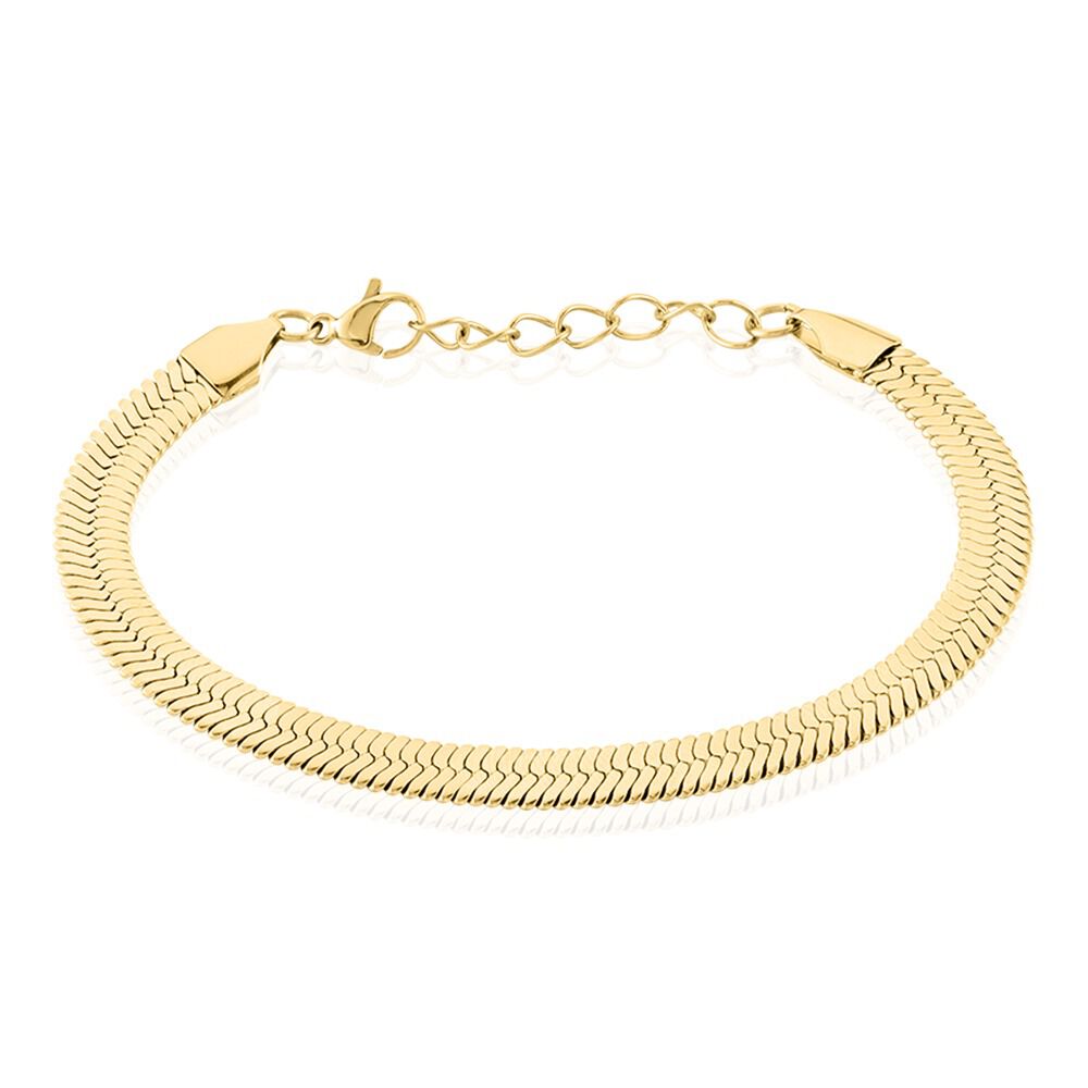 Bracelet Hera Melitta Acier Doré - Bracelets mailles Femme | Marc Orian