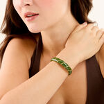 Bracelet Jonc Ga&iuml;a Acier Jaune - Bracelets joncs Femme | Marc Orian