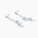 Boucles D'oreilles Pendantes Carlyn Or Blanc Topaze - Pendantes Femme | Marc Orian