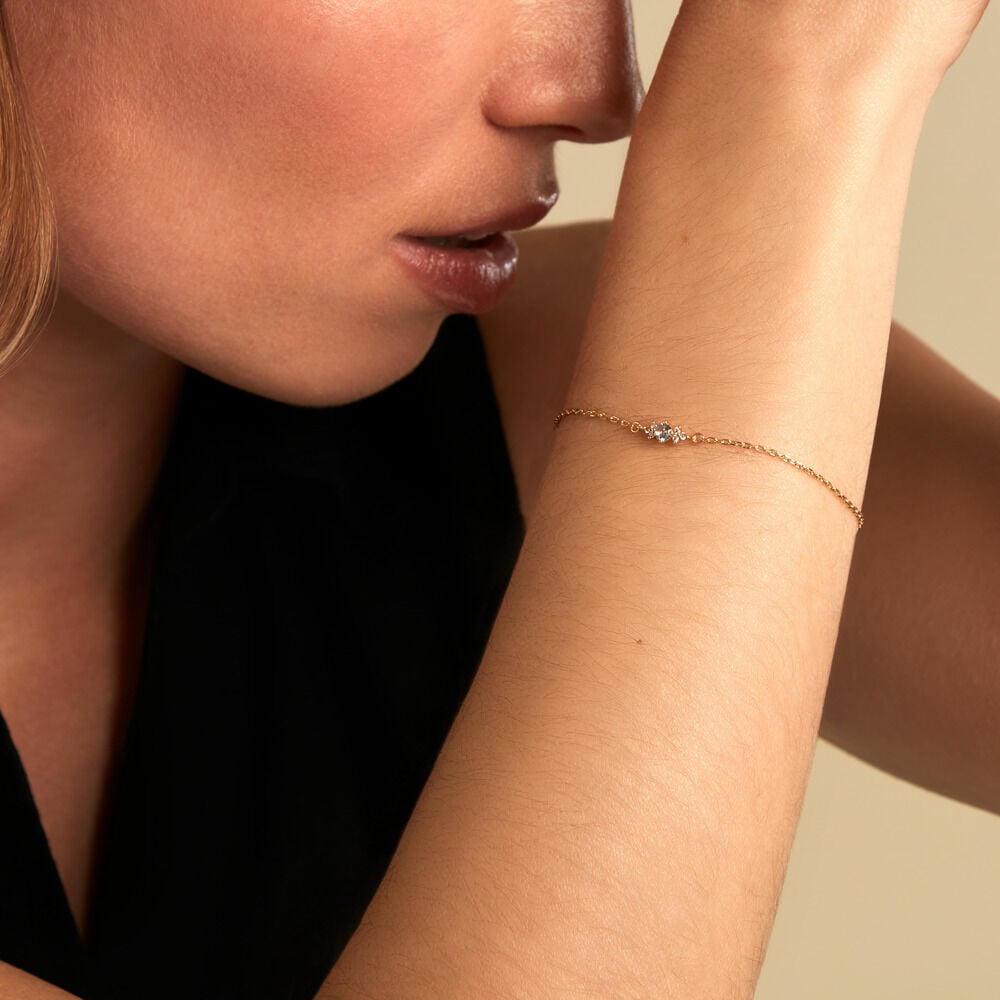 Bracelet Poem Argent Jaune Topaze Oxyde De Zirconium - Bracelets fantaisie Femme | Marc Orian