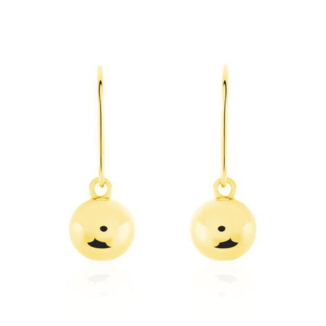 Boucles D'oreilles Pendantes Fidelia Boules Or Jaune - Pendantes Femme | Marc Orian