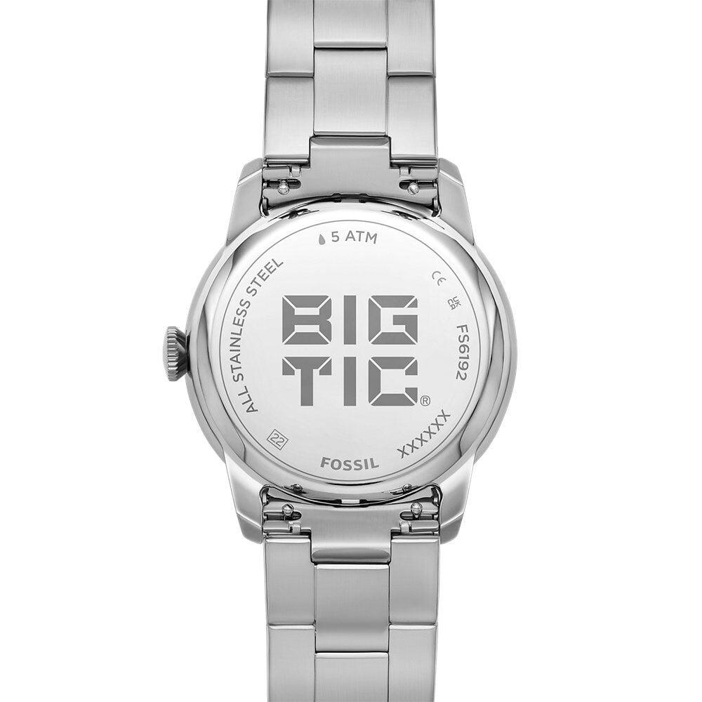 Montre Fossil Bic Tic Tourbillon Argent&eacute; - Montres &eacute;tanches Homme | Marc Orian