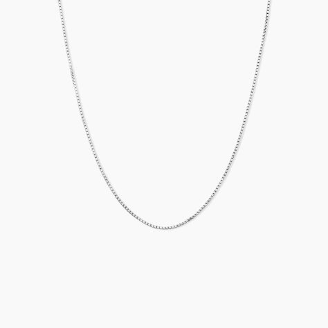 Chaîne Alyze Argent Blanc - Colliers fantaisie Femme | Marc Orian