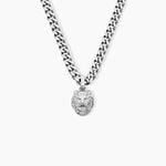Collier Guess Lion King Acier Blanc - Colliers fantaisie Homme | Marc Orian