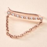 Bijou D'oreille Unitaire Klava Argent Rose Oxyde De Zirconium - Piercings d'oreilles Femme | Marc Orian