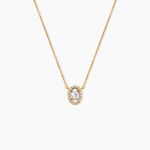 Collier Classical Plaqu&eacute; Or Jaune Oxyde De Zirconium - Colliers avec pierres Femme | Marc Orian