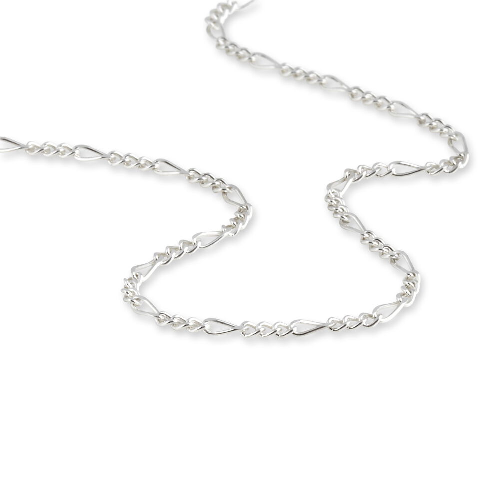 Cha&icirc;ne Lyndsayae Maille Altern&eacute;e 1/3 Argent Blanc - Colliers fantaisie Homme | Marc Orian