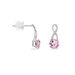 Boucles D'oreilles Pendantes Or Blanc Tourmaline Et Diamant - Pendantes Femme | Marc Orian