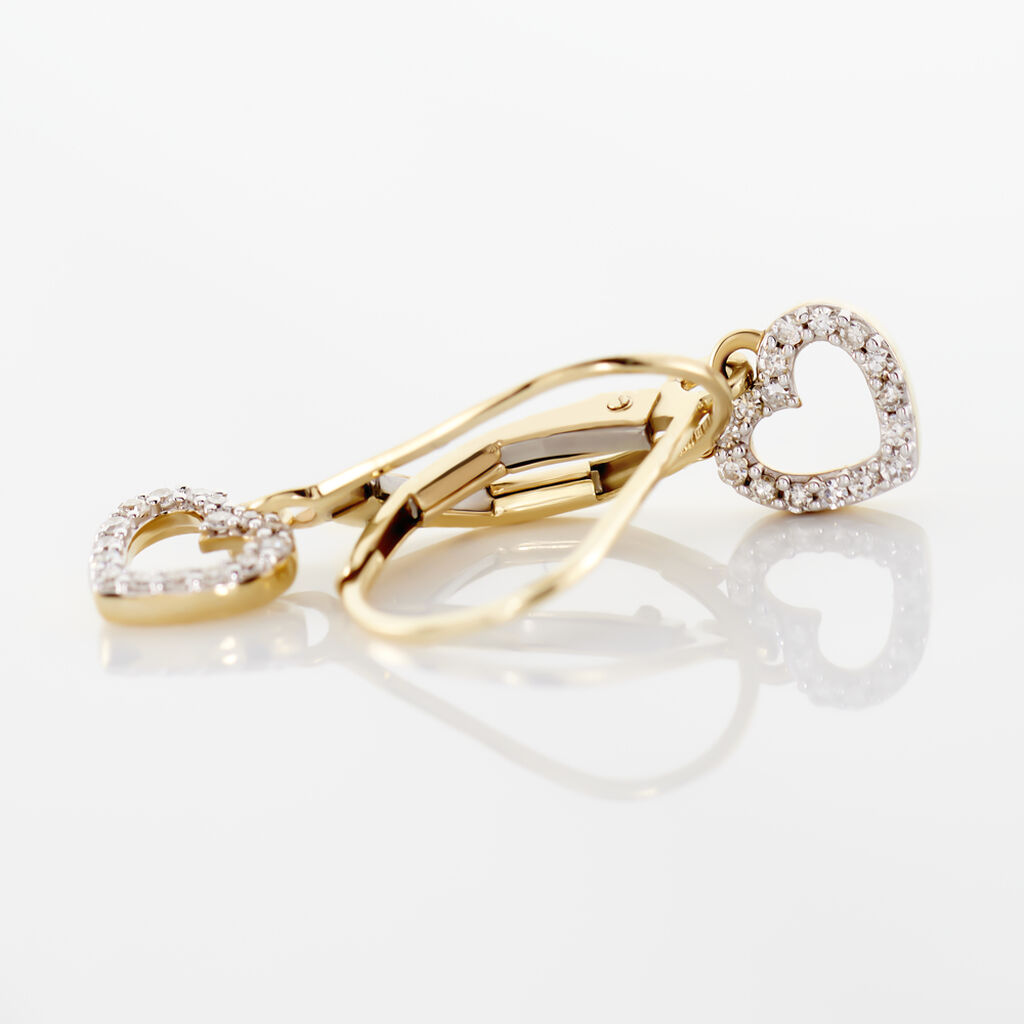 Boucles D'oreilles Pendantes Ursa Or Jaune Diamant - Boucles d'oreilles pierres précieuses Femme | Marc Orian