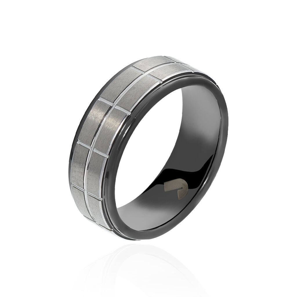 Bague Acier Noir - Bijoux fantaisie Homme | Marc Orian