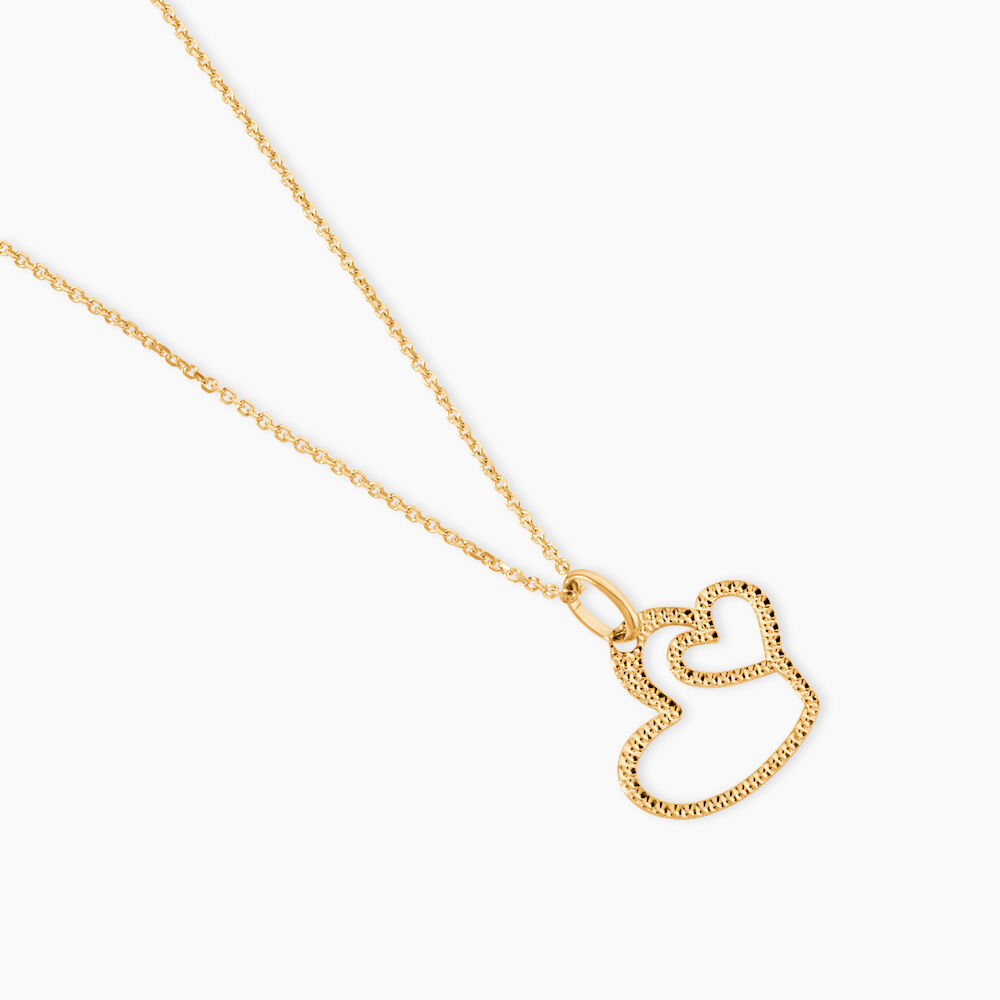 Pendentif Glady Coeurs Diamantes Or Jaune - Pendentifs Femme | Marc Orian