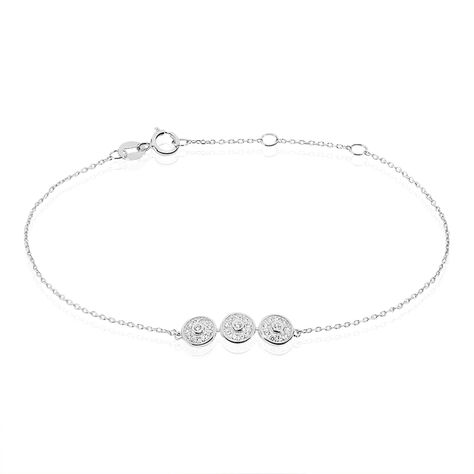 Bracelet Carlana Or Blanc Oxyde De Zirconium - Bracelets chaînes Femme | Marc Orian