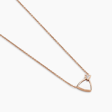 Collier Muse Argent Rose Nacre Oxyde De Zirconium - Colliers avec pierres Femme | Marc Orian