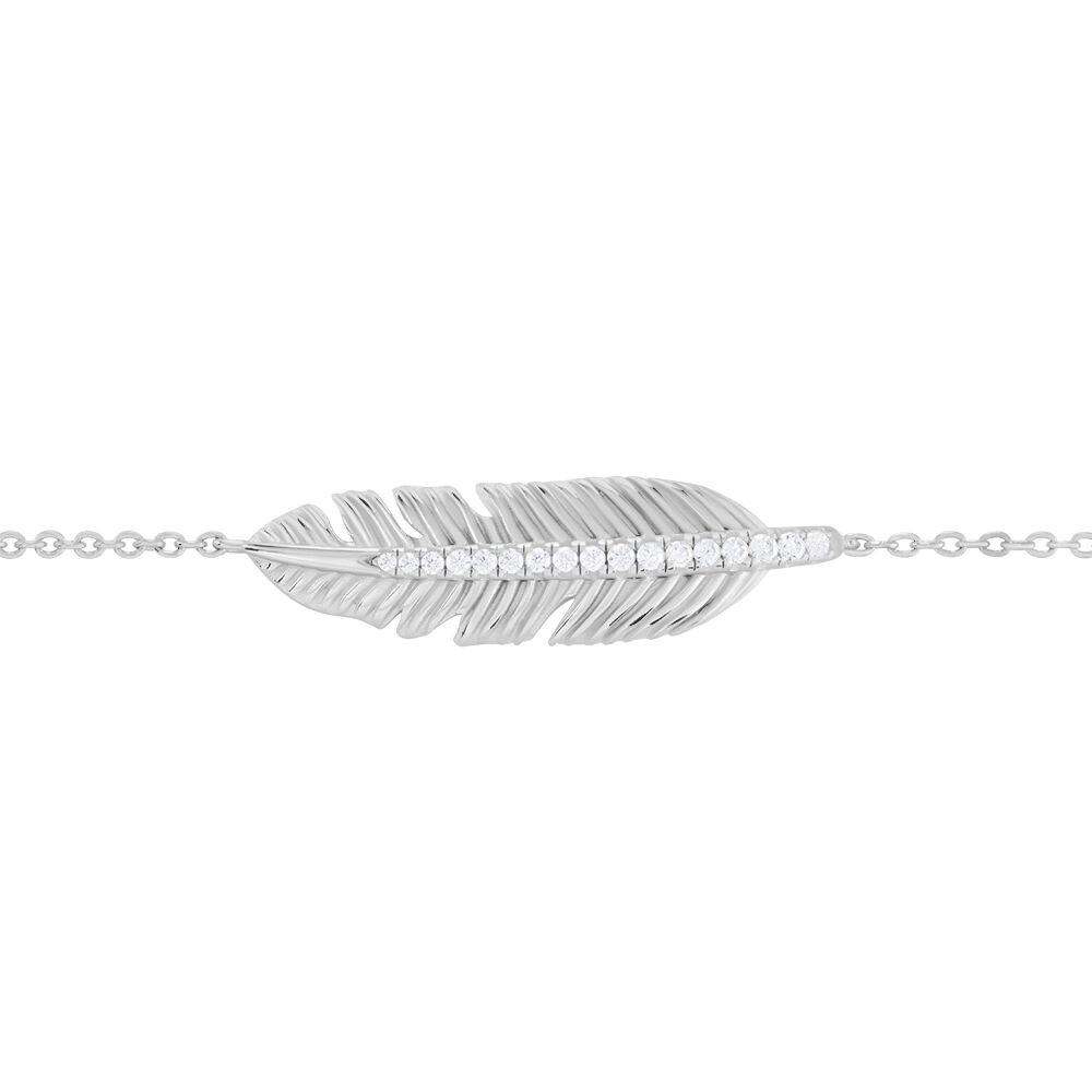 Bracelet Navyla Argent Blanc Oxyde De Zirconium - Bracelets chaînes Femme | Marc Orian
