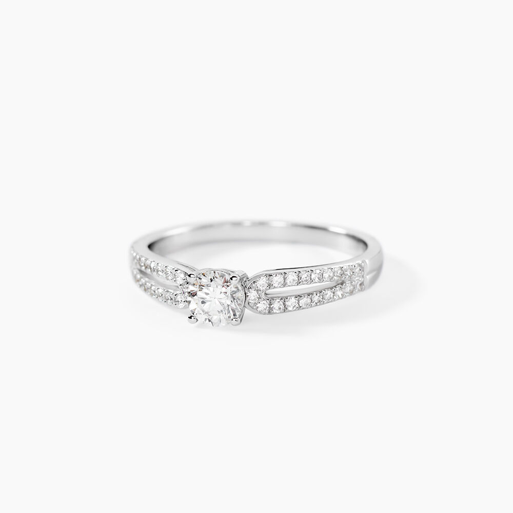 Bague Solitaire Katalina Or Blanc Diamant - Solitaires Femme | Marc Orian