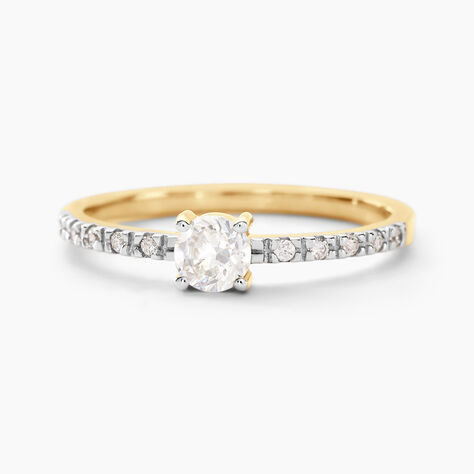 Bague Solitaire Servana Or Jaune Oxyde De Zirconium - Solitaires Femme | Marc Orian