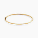Bracelet Jonc Loise Fil Carre Lisse Or Jaune - Bracelets joncs Femme | Marc Orian